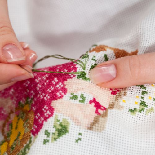 Preventing Twists and Knots in Cross Stitch