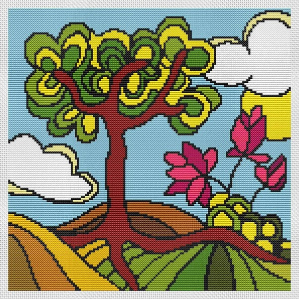 A Day in Summer Counted Cross Stitch Pattern The Art of Stitch
