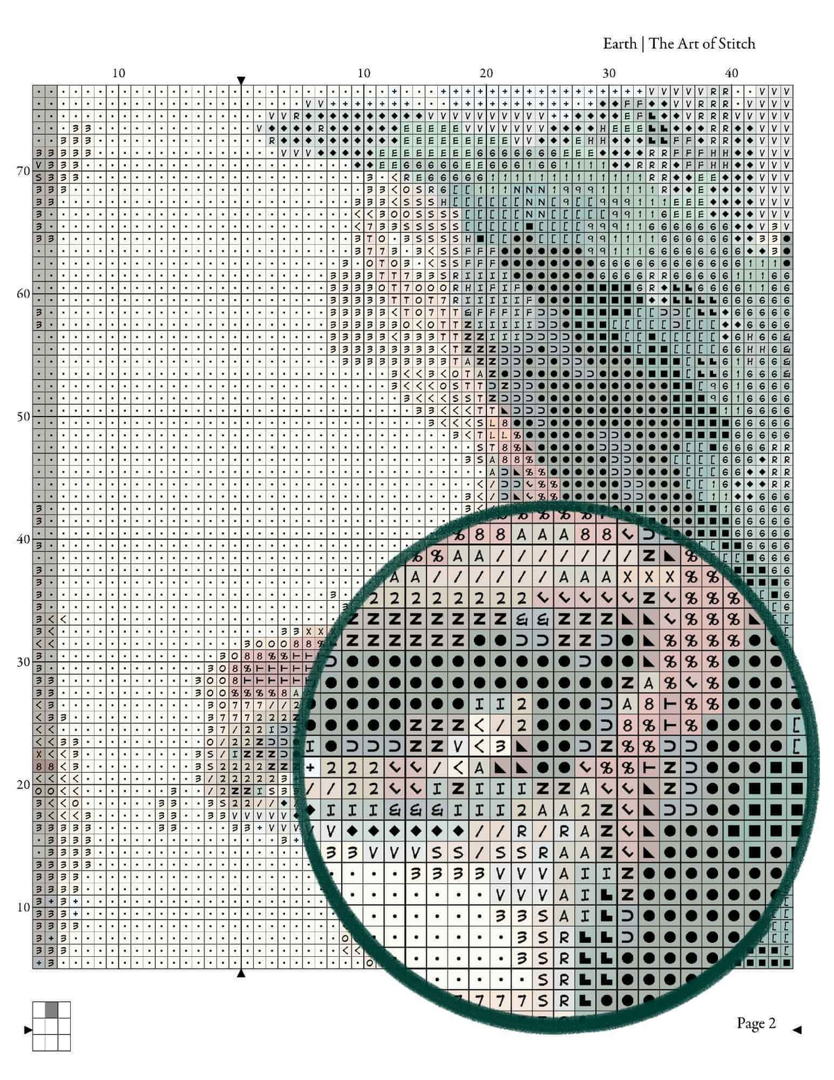 The Elements Series: Earth Cross Stitch Kit - Premium Cross Stitch Kit - The Art of Stitch