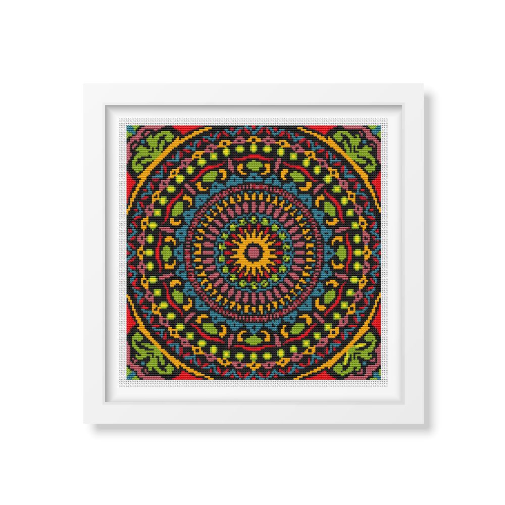 Hypnotic Mandala Counted Cross Stitch Pattern The Art of Stitch