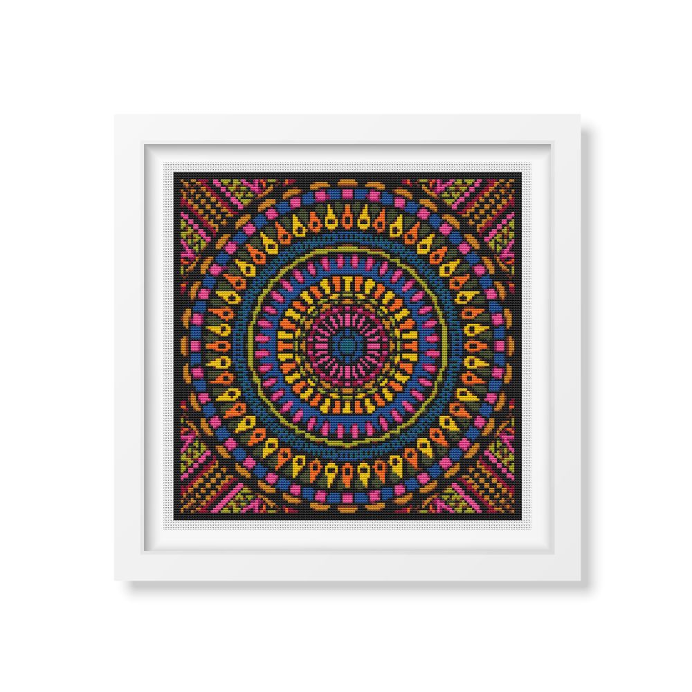 Time Mandala Counted Cross Stitch Pattern The Art of Stitch