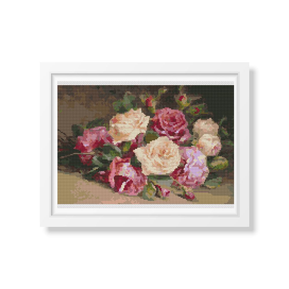 Bed of Roses Counted Cross Stitch Pattern The Art of Stitch
