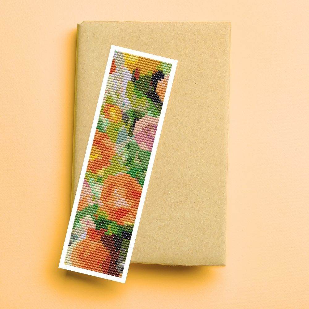 Grand Bouquet Bookmark Cross Stitch Kit - Bookmark Cross Stitch Kit - Moise Kisling
