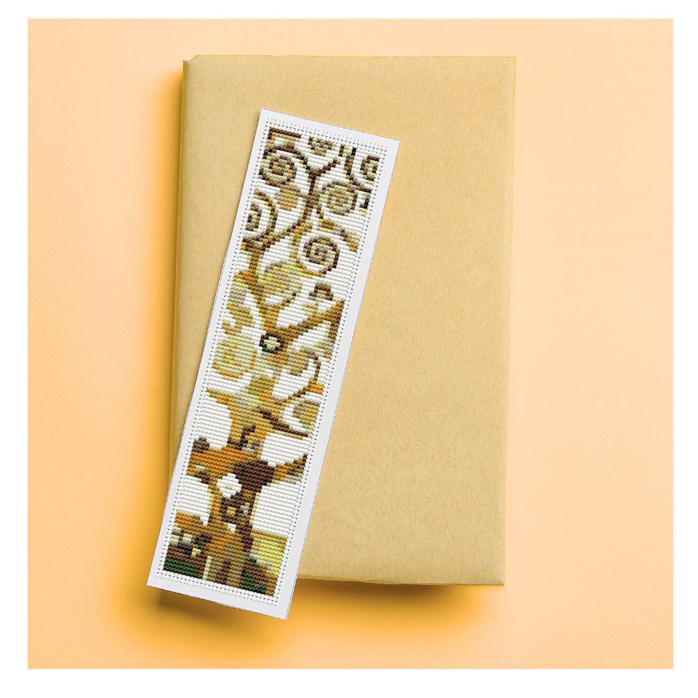 Tree of Life Bookmark Counted Cross Stitch Kit Gustav Klimt