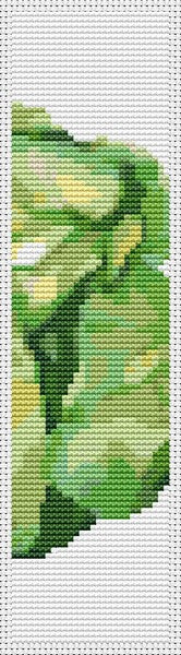 A Side of Cabbage Bookmark Counted Cross Stitch Pattern The Art of Stitch