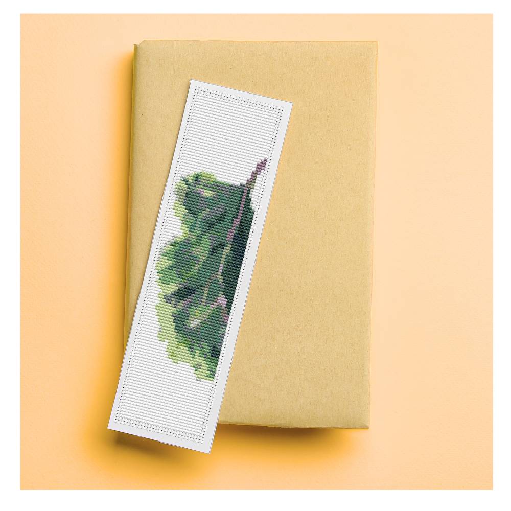 A Side of Kale Bookmark Counted Cross Stitch Pattern The Art of Stitch