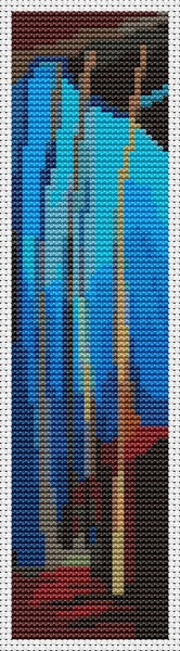 Blue Sky Bookmark Counted Cross Stitch Pattern Emily Carr