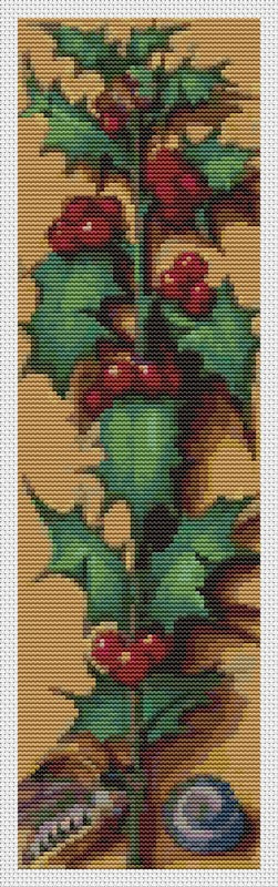 Red Berries Counted Cross Stitch Pattern Jean Bourdichon