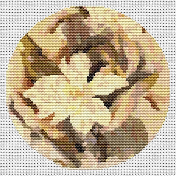 Flower Circle Counted Cross Stitch Pattern Charles Demuth
