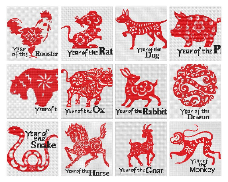 Year of the Snake Counted Cross Stitch Pattern The Art of Stitch