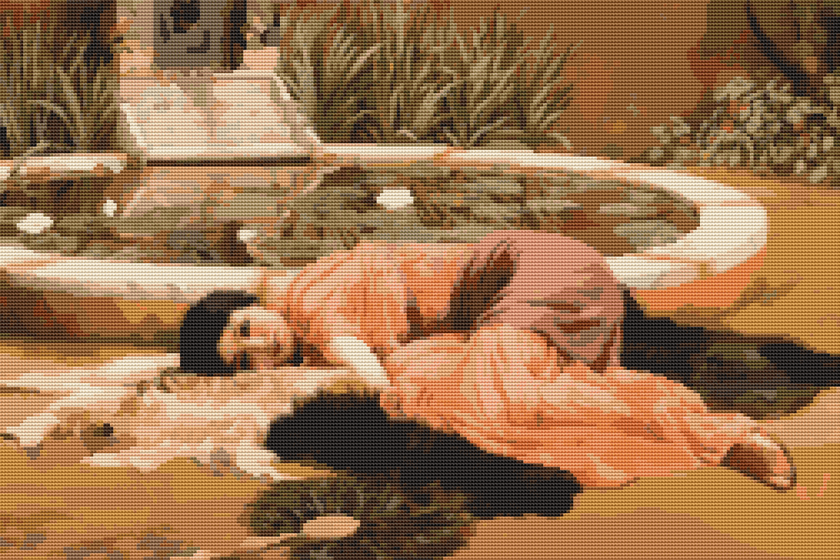 Sweet Nothings Cross Stitch Kit - Premium Cross Stitch Kit - John William Godward