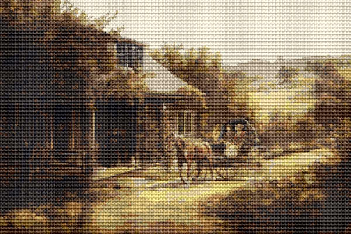 Unexpected Visitors Cross Stitch Kit - Premium Cross Stitch Kit - Edward Lamson Henry