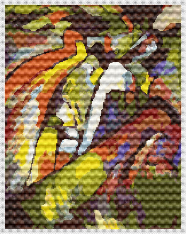 Improvisation Counted Cross Stitch Pattern Wassily Kandinsky