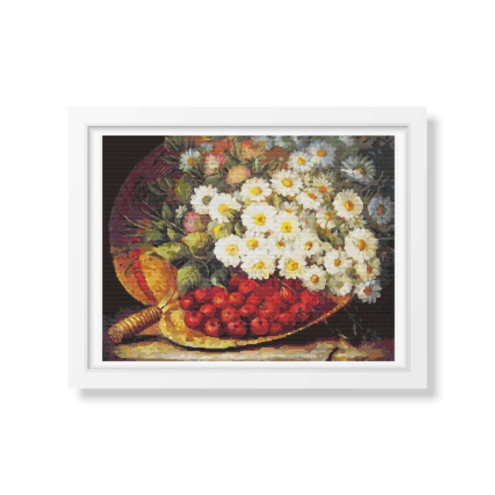 A Summer Still Life Counted Cross Stitch Pattern August Laux