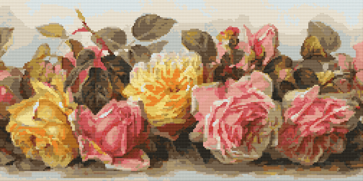 Just Too Sweet Cross Stitch Kit - Premium Cross Stitch Kit - Paul de Longpre