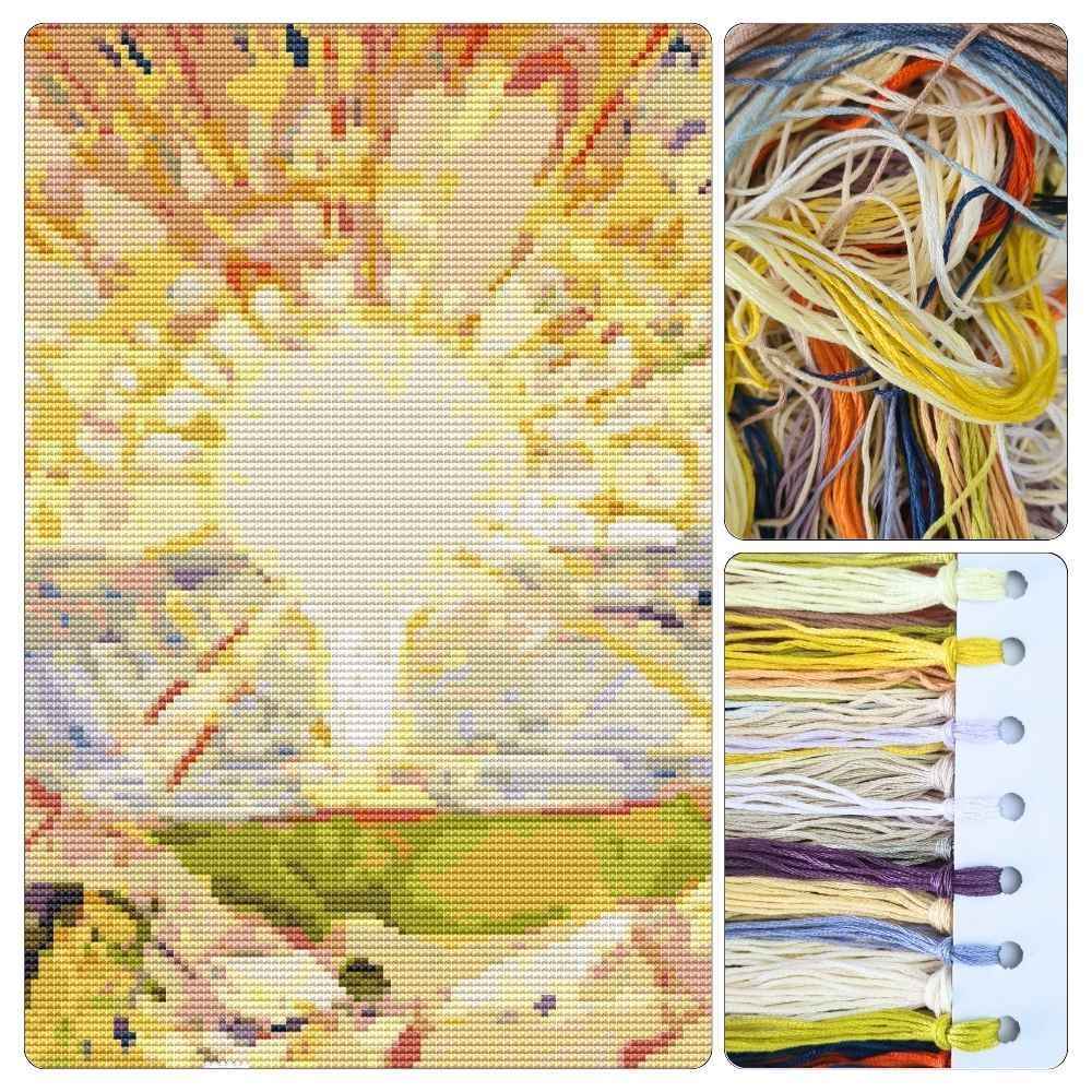 The Sun Cross Stitch Kit - Premium Cross Stitch Kit - Edvard Munch