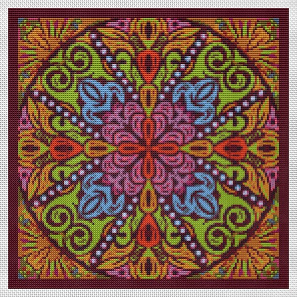Memories Mandala Counted Cross Stitch Kit The Art of Stitch