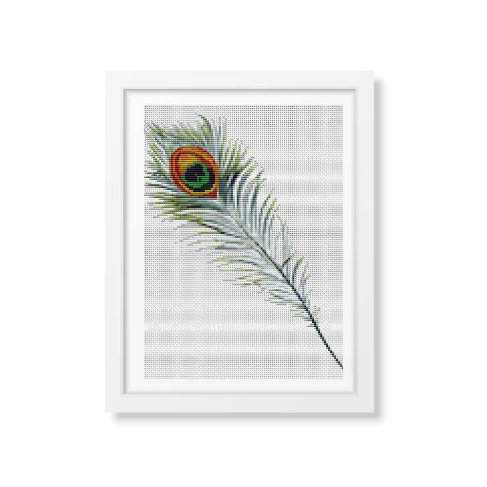 Peacock Feather Counted Cross Stitch Pattern The Art of Stitch