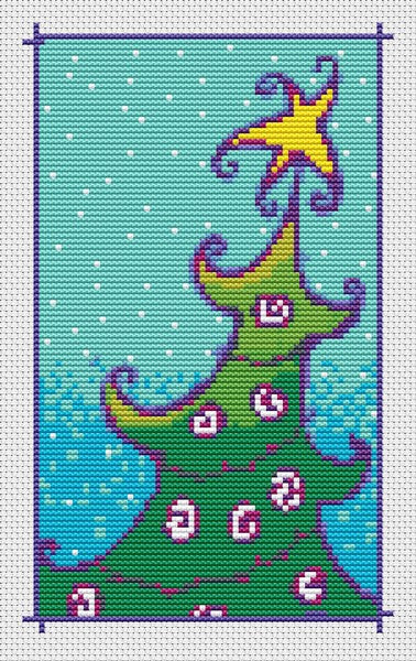 Christmas Tree Counted Cross Stitch Pattern The Art of Stitch