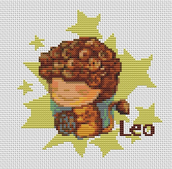 Leo Counted Cross Stitch Kit The Art of Stitch