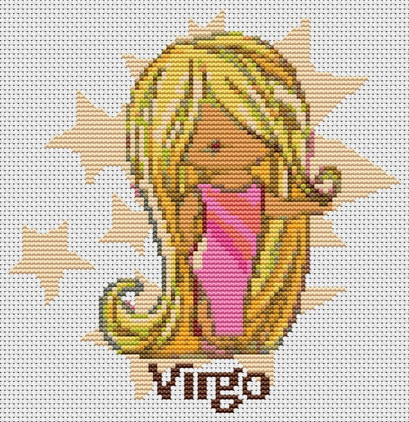 Virgo Counted Cross Stitch Pattern The Art of Stitch