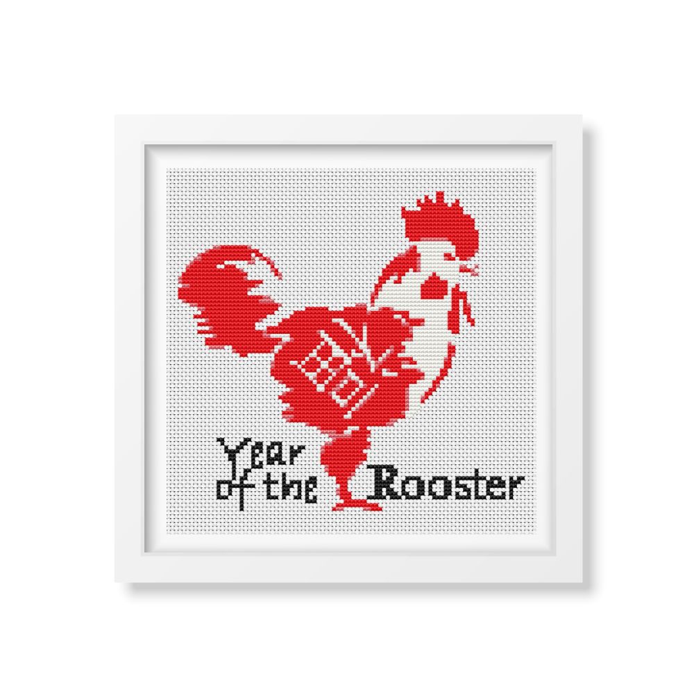 Year of the Rooster Counted Cross Stitch Pattern The Art of Stitch
