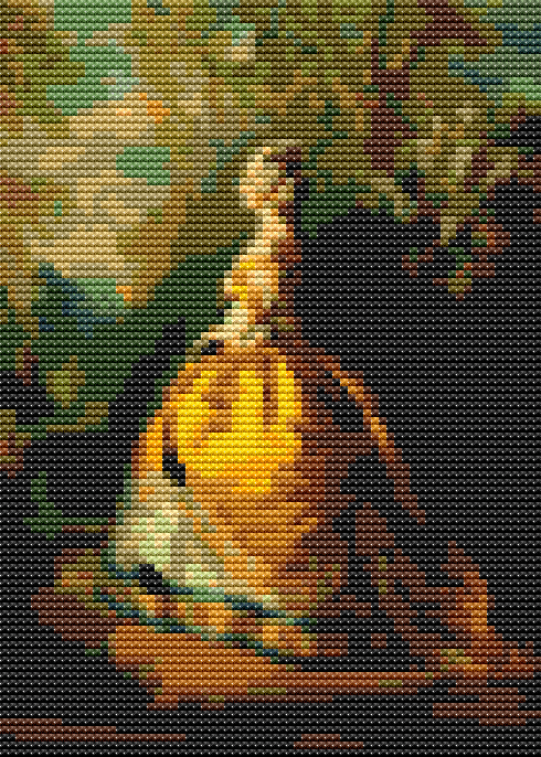 The Empress Eugénie Mini Cross Stitch Kit - Mini Cross Stitch Kit - Franz Xaver Winterhalter