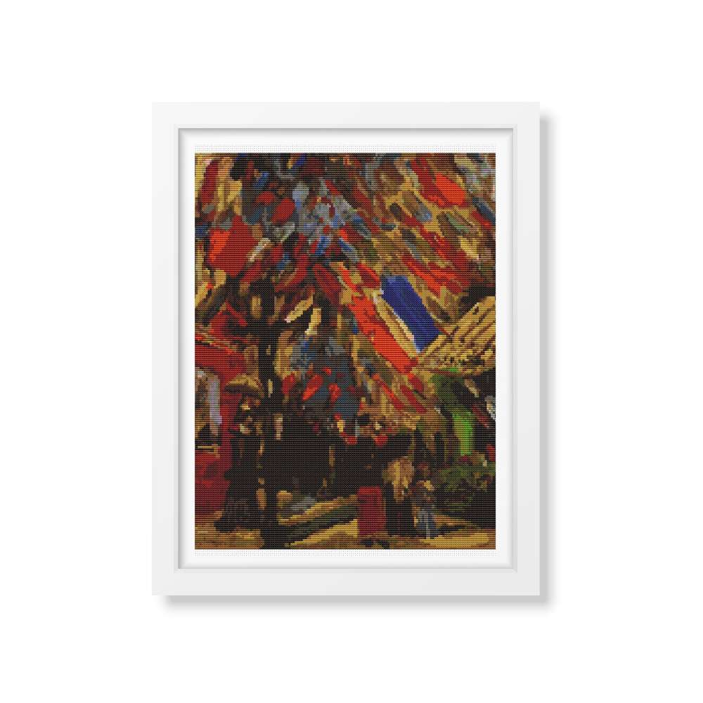 The Fourteenth of July Celebration in Paris Counted Cross Stitch Pattern Vincent Van Gogh