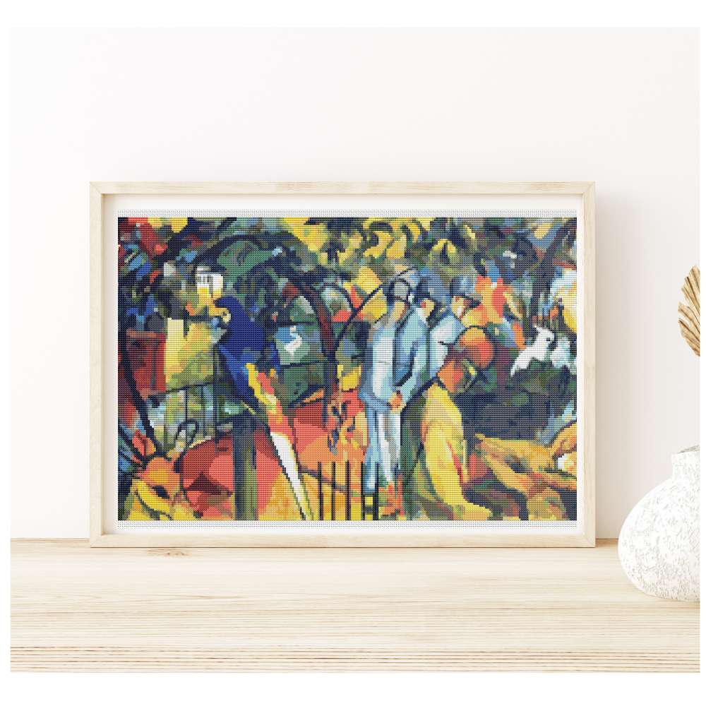 Zoological Garden Counted Cross Stitch Pattern August Macke