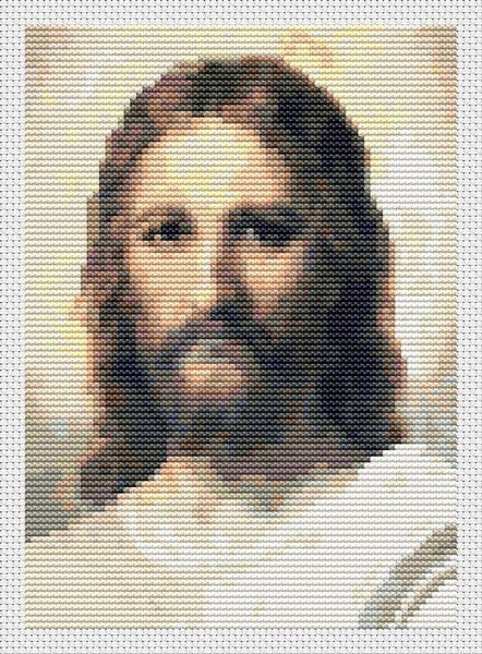 Jesus Mini Counted Cross Stitch Pattern Heinrich Hofmann