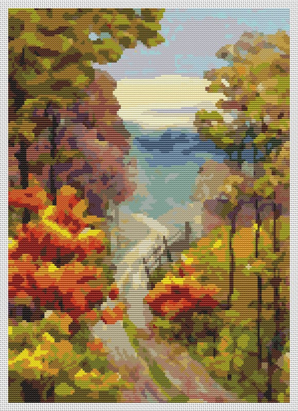 A Walk in the Countryside Counted Cross Stitch Kit The Art of Stitch