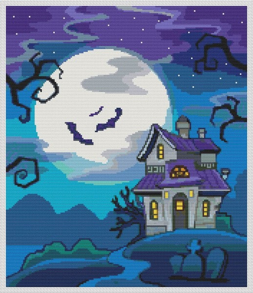 All Hallow's Eve Counted Cross Stitch Kit The Art of Stitch