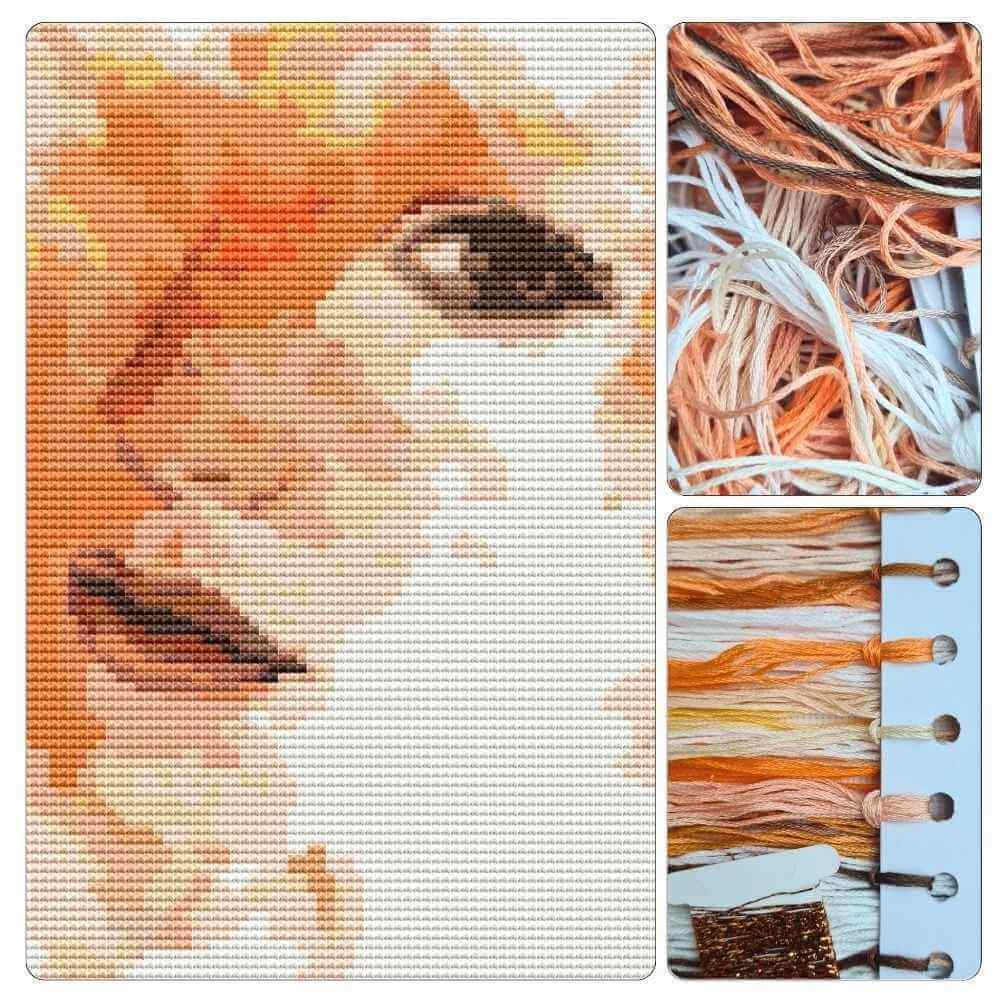 The Elements Series: Fire Cross Stitch Kit - Premium Cross Stitch Kit - The Art of Stitch