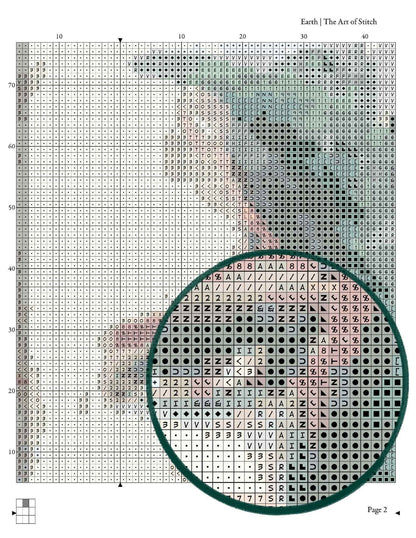 The Elements Series: Earth Cross Stitch Kit - Premium Cross Stitch Kit - The Art of Stitch