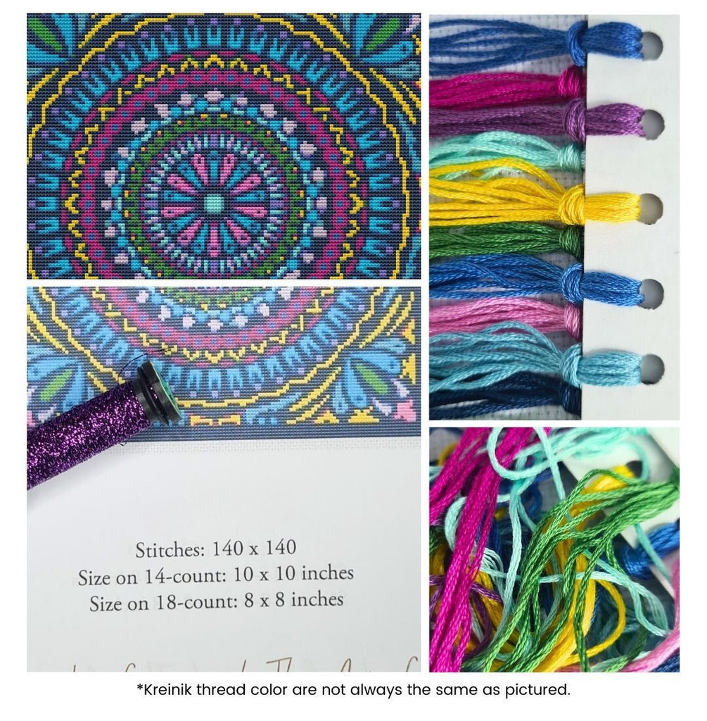 Dreams Mandala Counted Cross Stitch Kit The Art of Stitch