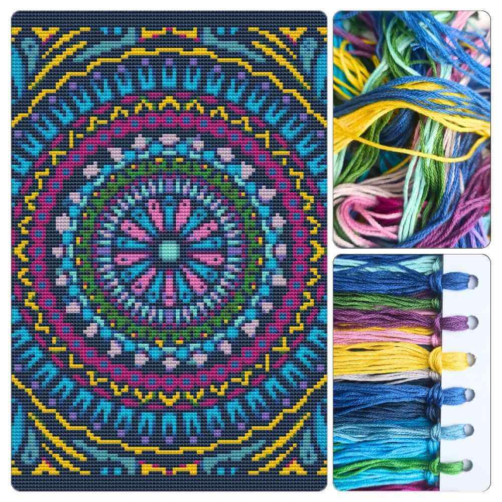 Mandala Series: Dreams Cross Stitch Kit - Premium Cross Stitch Kit - The Art of Stitch
