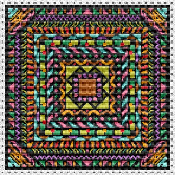 Harmony Mandala Counted Cross Stitch Pattern The Art of Stitch