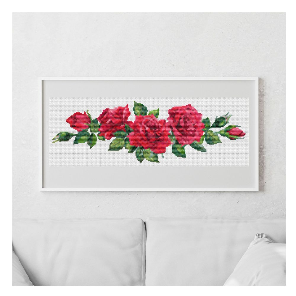Red Roses Counted Cross Stitch Kit The Art of Stitch