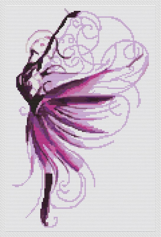 Violet Counted Cross Stitch Pattern The Art of Stitch