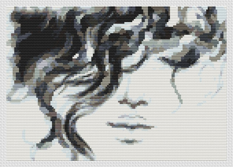 The Elements: Titanium Counted Cross Stitch Kit The Art of Stitch