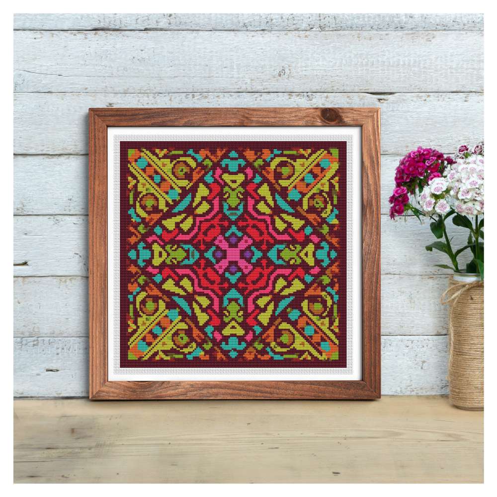 Joy Mandala Counted Cross Stitch Kit The Art of Stitch