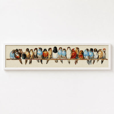 A Row of Birds Cross Stitch Kit