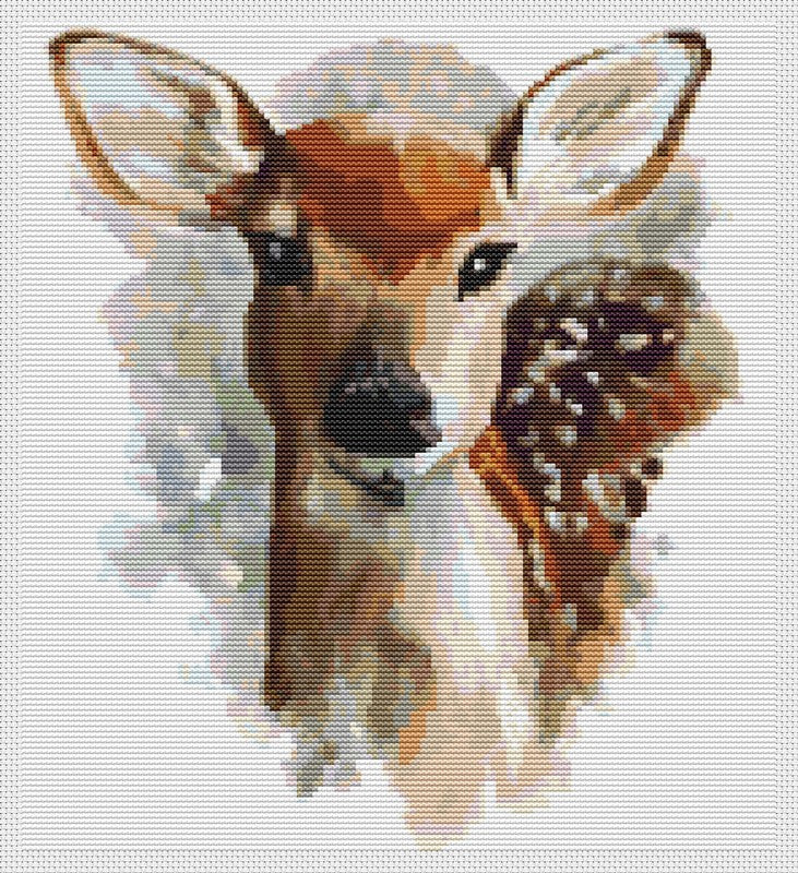 The Deer Counted Cross Stitch Kit The Art of Stitch