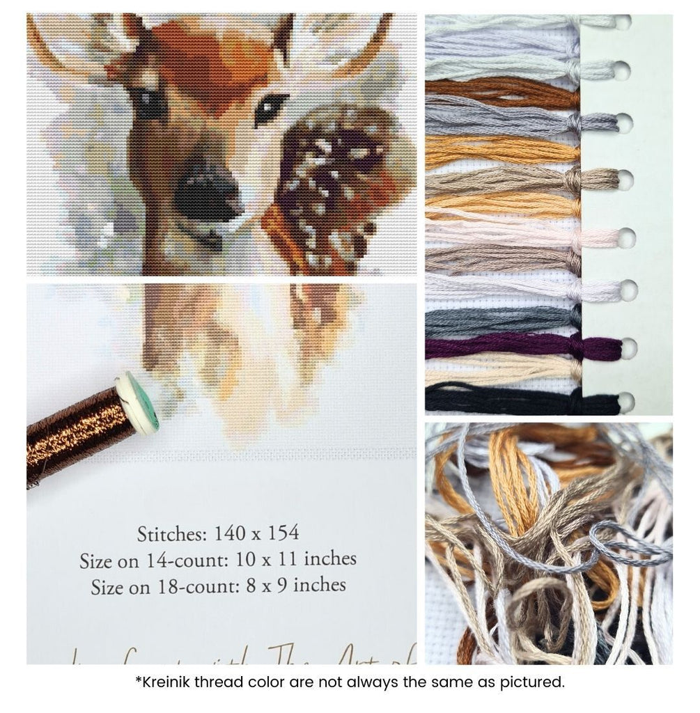 The Deer Counted Cross Stitch Kit The Art of Stitch