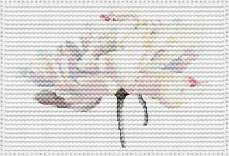 White Tulips Counted Cross Stitch Kit The Art of Stitch
