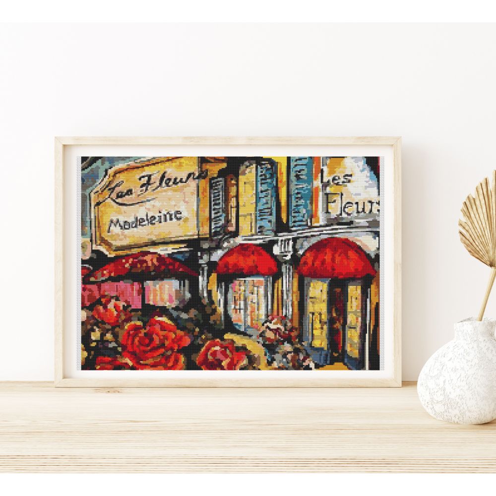 Paris Flower Market Counted Cross Stitch Kit The Art of Stitch