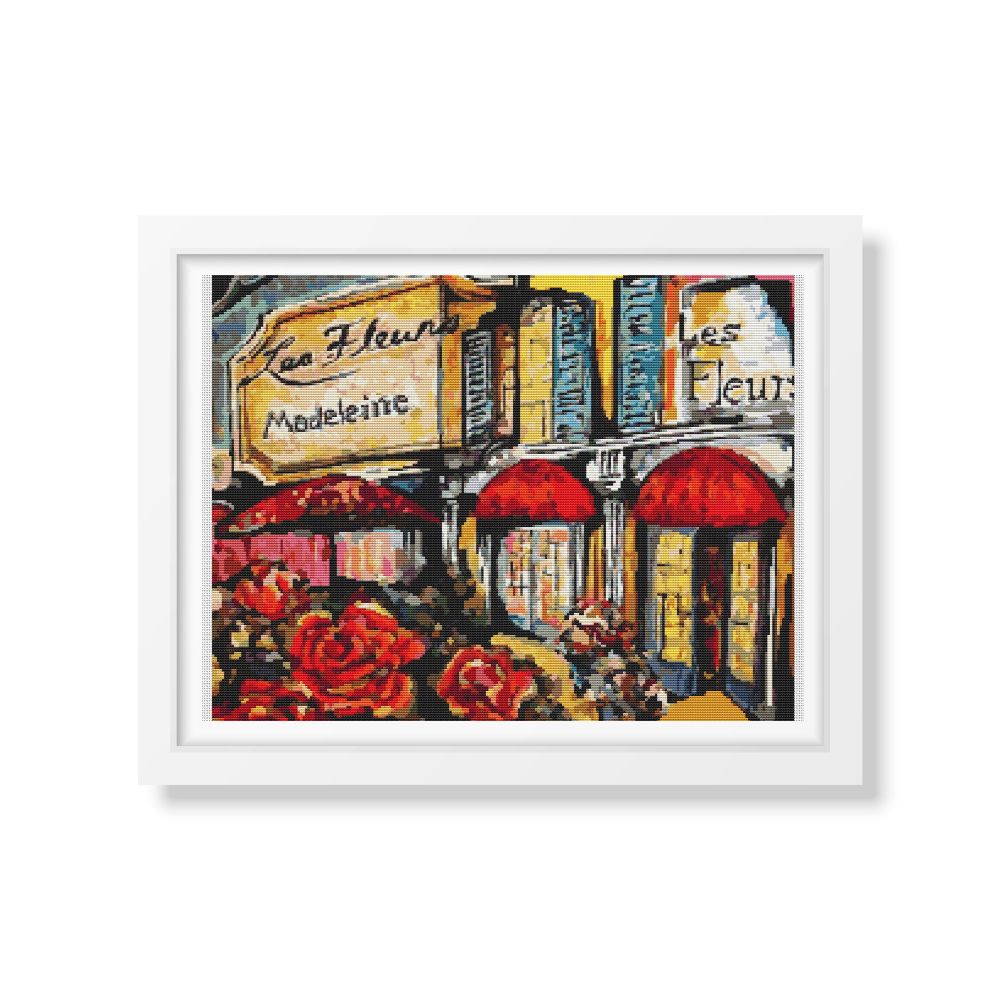 Paris Flower Market Counted Cross Stitch Kit The Art of Stitch