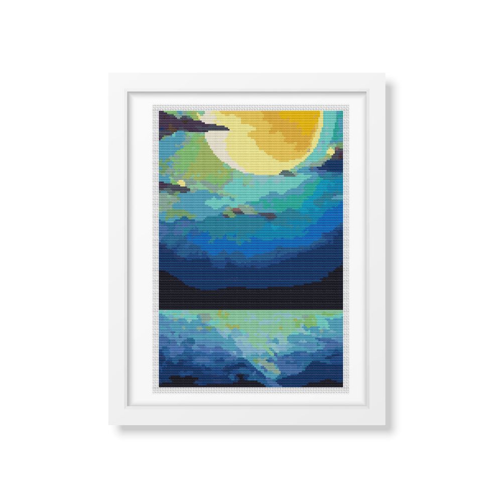 Moonlight Counted Cross Stitch Kit The Art of Stitch