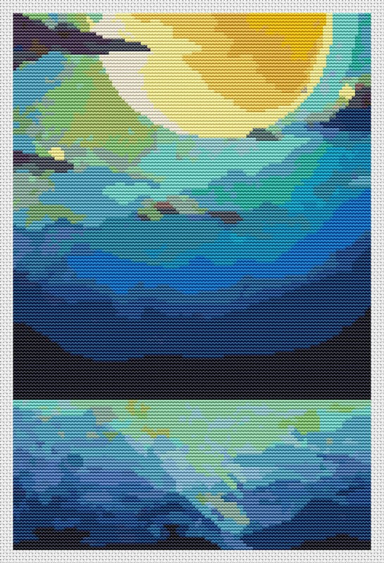 Moonlight Counted Cross Stitch Kit The Art of Stitch