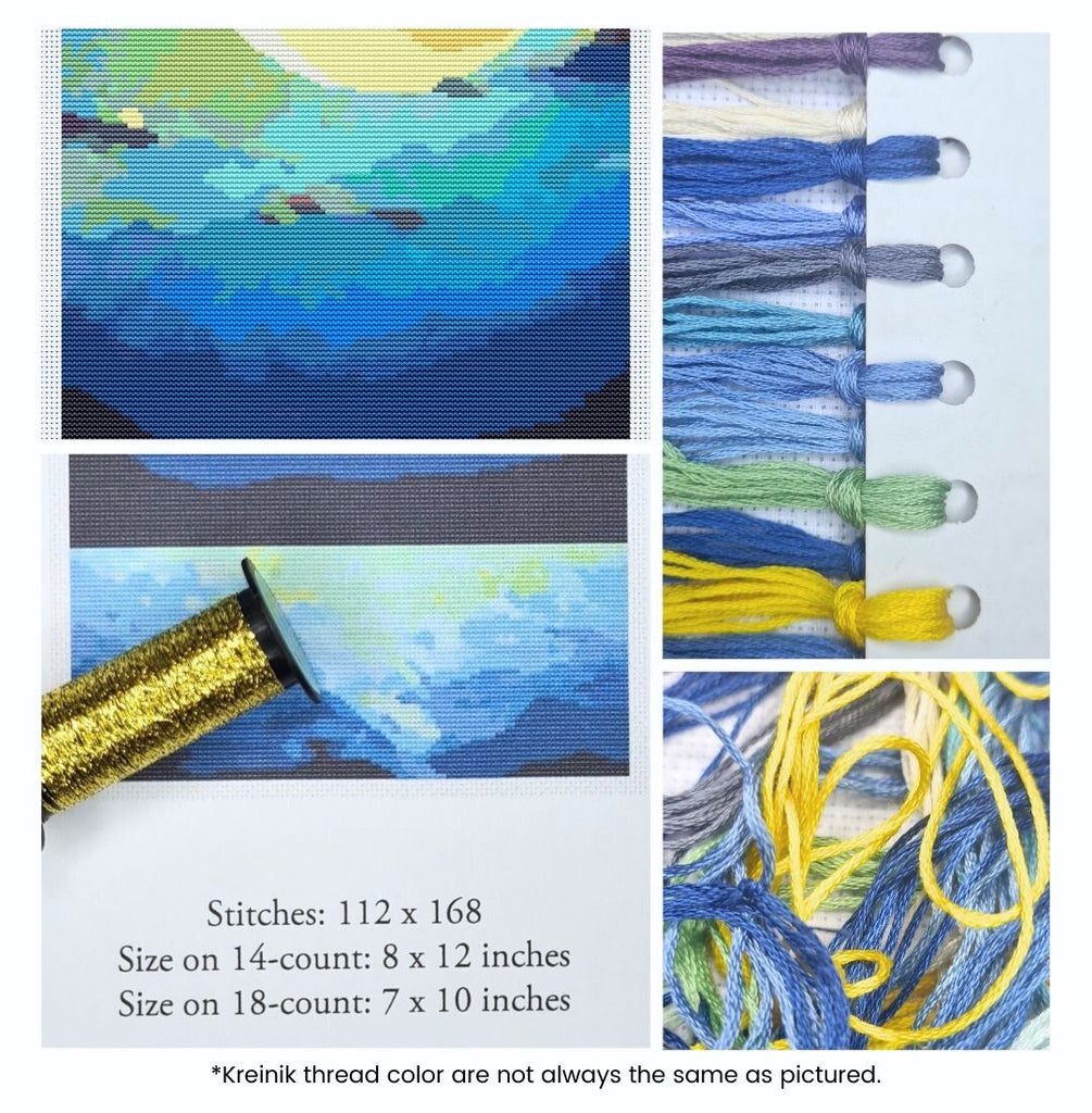 Moonlight Counted Cross Stitch Kit The Art of Stitch